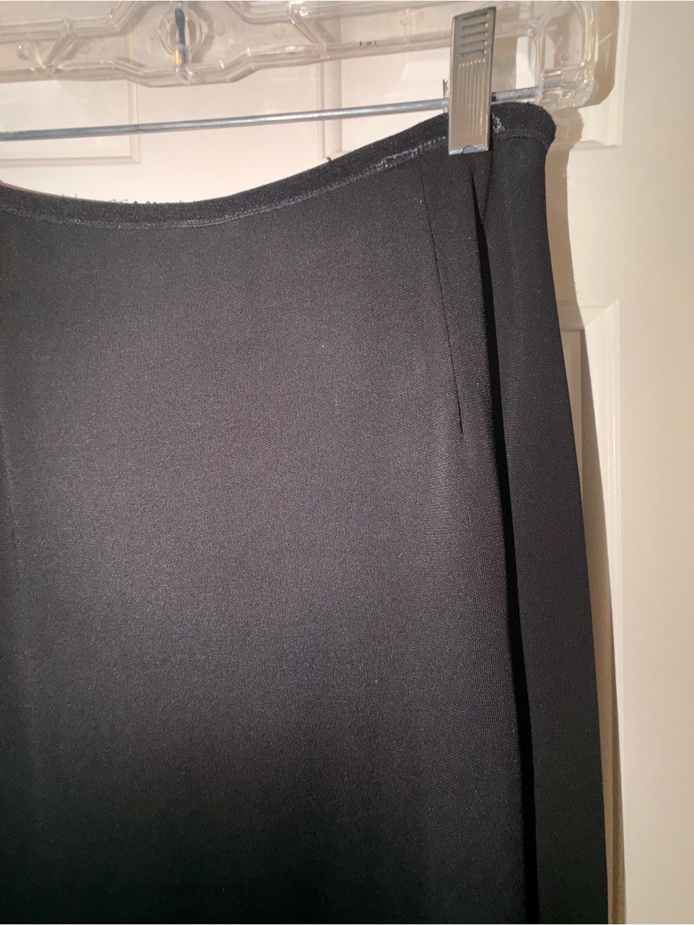 J. Jill Black Knit Swingy Flowy Stretchy Skirt, Pull On Stretch Waist, Sz M - Picture 9 of 16